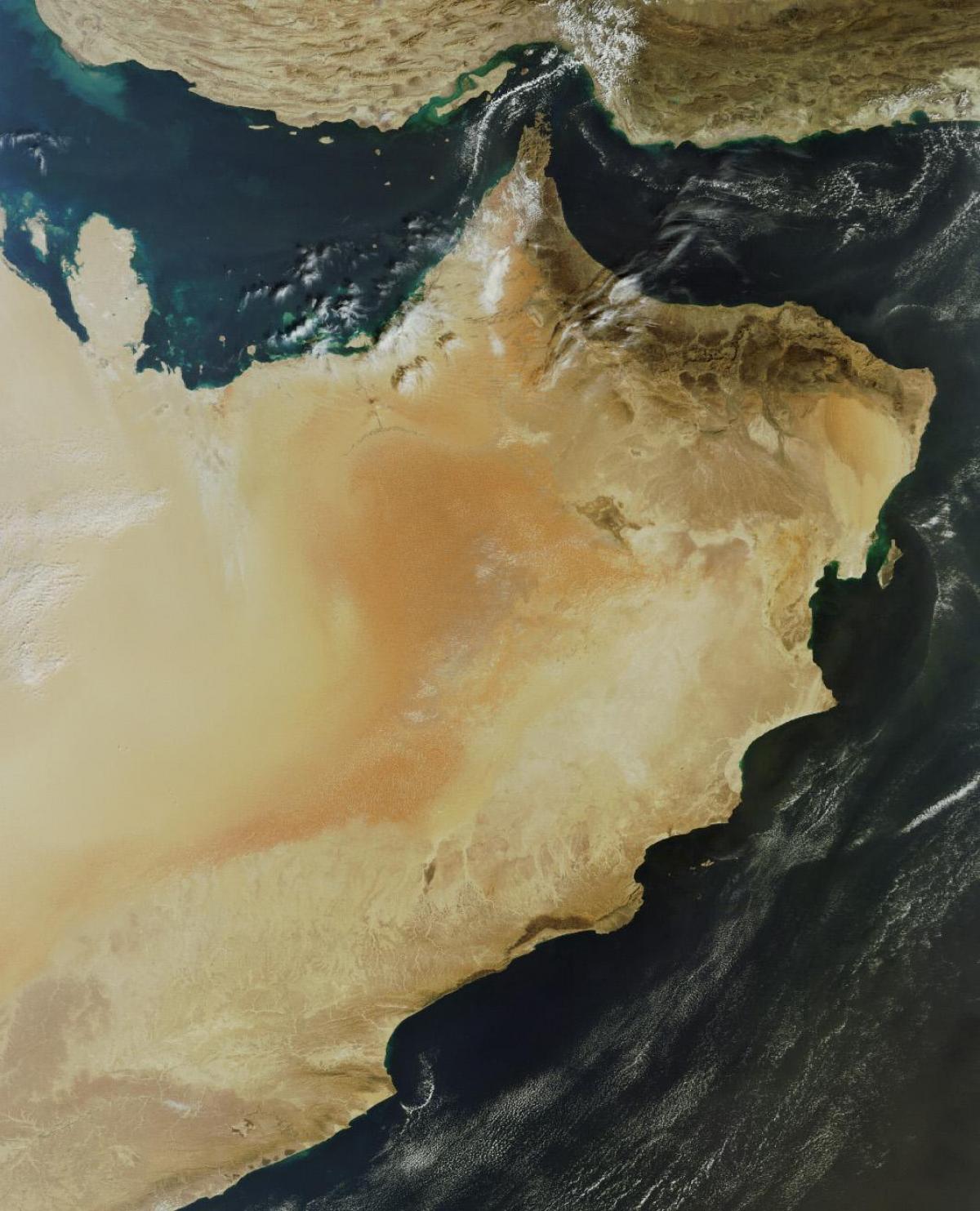 نقشہ عمان کے سیٹلائٹ