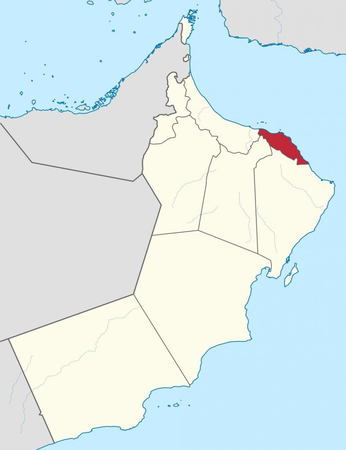 مسقط عمان کے نقشے پر