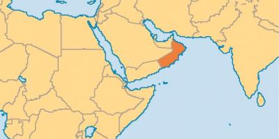 عمان کے نقشے میں دنیا کے نقشے
