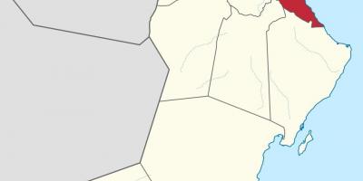 مسقط عمان کے نقشے پر